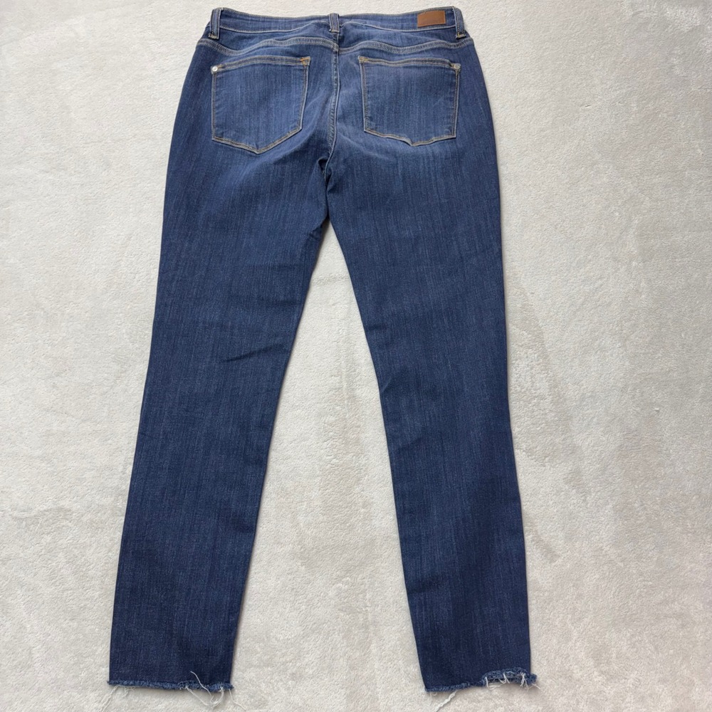 Judy Blue Indigo Skinny Jeans with Frayed Ankles - Picture 8 of 11